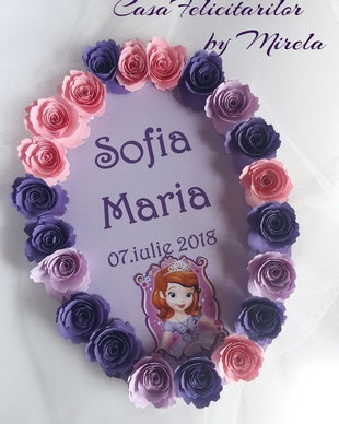 Decoratiune botez-Printesa Sofia