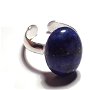 Inel reglabil din Argint 925 si Lapis lazuli oval delicat - IN338.1 - Inel albastru denim, inel romantic, inel pietre semipretioase