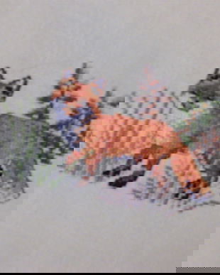 Set 2 draperii brodate manual