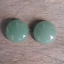 Cabochon aventurin verde, 16 mm (2 buc)