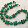 Colier vintage & jad verde