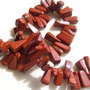 (10 bucati) Red jasper colti aprox 5-7x10-16x4-7mm