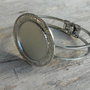 Baza bratara argintie, fixa, interior 30 mm