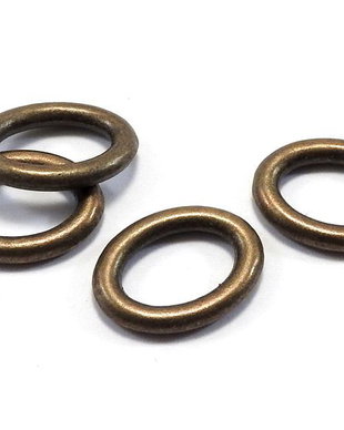 Link metalic, bronz, 16x12 mm