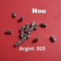 Tubulet perforat din argint .925 antichizat aprox 6x3.5 mm