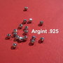 Margica fatetata din argint rodiat aprox 4 mm