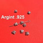 Fluturas din argint partial antichizat aprox 6x5x3 mm