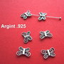 Fluture din argint antichizat aprox 12x8x2 mm