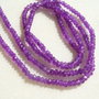 Agate violet rondele mici fatetate sir aprox 18.5 cm
