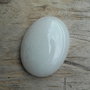 Cabochon jad alb, 40x30 mm