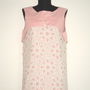 OFERTA - La Camicia Bianca Milano, Rochie din bumbac roz si batist alb, brodat