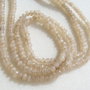 Agate bej rondele mici fatetate sir aprox 18.5 cm