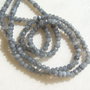 Agate gri rondele mici fatetate sir aprox 18.5 cm