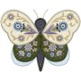 Fluture decorativ brodat Imperial Appliqué