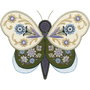 Fluture decorativ brodat Imperial Appliqué