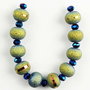 Rondele agate titanium