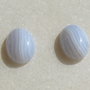 (2 bucati) Cabochon oval din calcedonie grad A