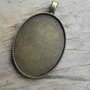 Pabdantiv camee/baza cabochon 40x30 mm
