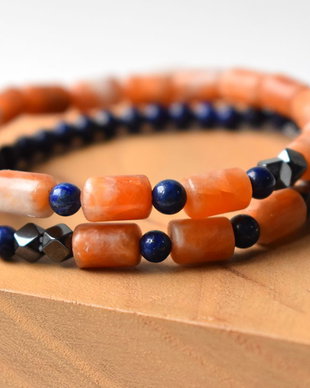 Set bratari unisex, Bratari lapis lazuli si calcit