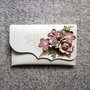 poseta plic handmade unicat din piele - Summer Delight