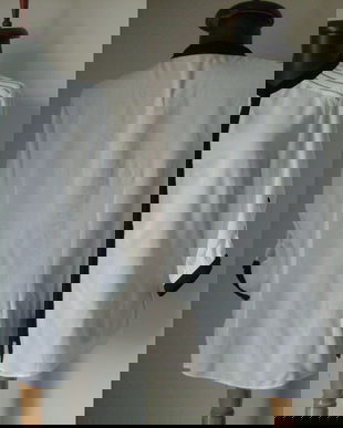 BLUZA BUMBAC ALB NEGRU