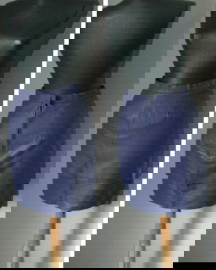 FUSTA PIELE NATURALA VIOLET