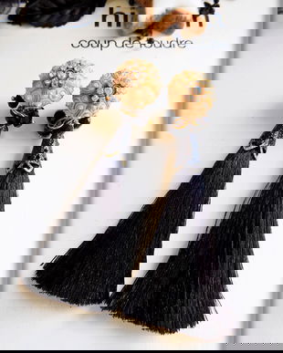 Cercei Sputnik cu franjuri