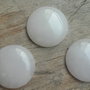 Cabochon jad alb, 30 mm