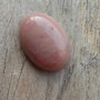 Cabochon rhodonit roz, 25x18 mm
