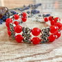 Bratara red jade