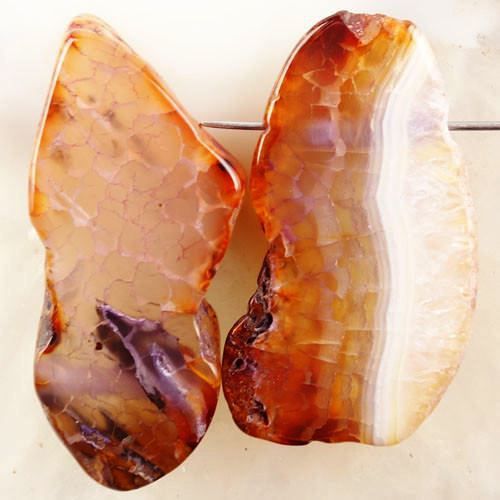 Agate -2 piese , forme neregulate