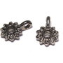Margele din metal cu agatatoare, gunmetal, 12.5x9x4 mm