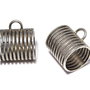 Margele din metal cu agatatoare, argintiu antichizat, 28x26x22 mm