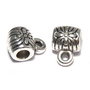 Margele din metal cu agatatoare, argintiu antichizat, 8.5x6x5 mm