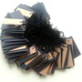 Price tags. Etichete. Etichete negre / natur