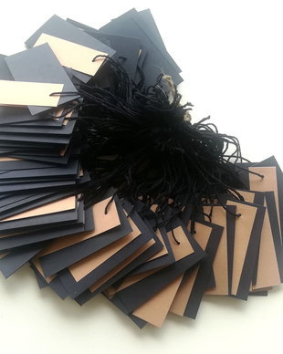 Price tags. Etichete. Etichete negre / natur