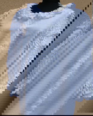 Bluza rustica cu dantela XL