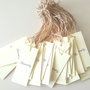 Price tags. Etichete crem cu mesajul " Created by