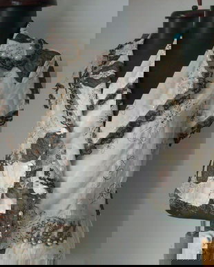 SACOU VARA BUMBAC DANTELA PERLE