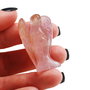 Inger protector din quarz roz natural - sculptat - K94