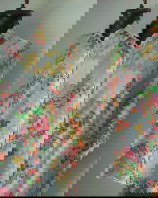 ZARA BLUZA BUMBAC FLORAL