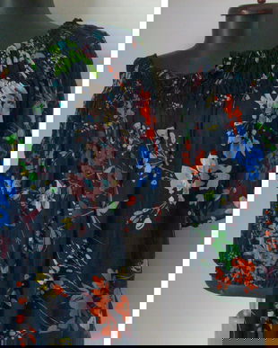 BLUZA ZARA MATASE NATURALA FLOARL