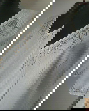 ESPRIT BLUZA BUMBAC BRODERIE MANUALA FLUTURI