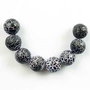 Black White fire agate