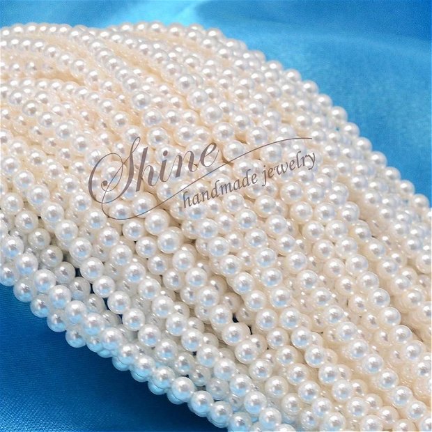 Perle de Mallorca albe, 5mm