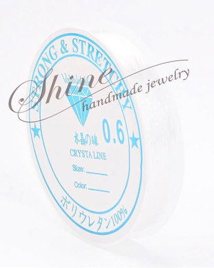 Elastic transparent 0.6mm (10.5m)