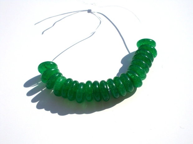 Green jade rondele
