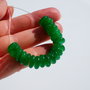 Green jade rondele