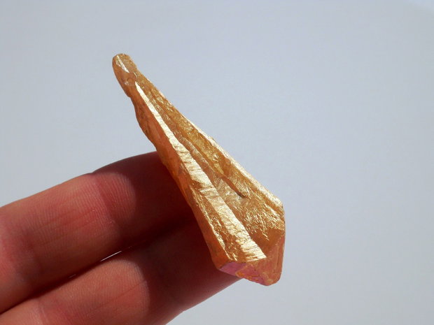 Pandant orange titanium  agat
