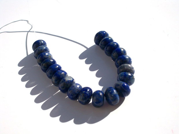 Lapis lazuli-rondele 5x8 mm
